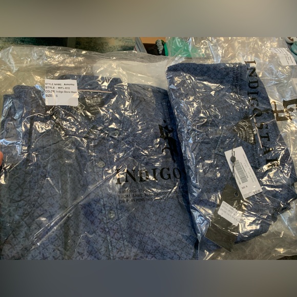 Men’s Denim Shirts With Floral Print (Bundle Of 2) NWT 🌴 - Picture 11 of 11